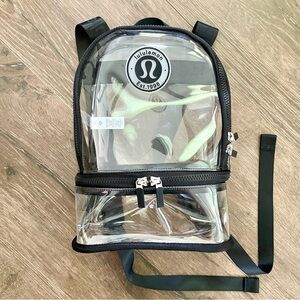 Like New | lululemon | Clear Logo Mini Backpack in Black